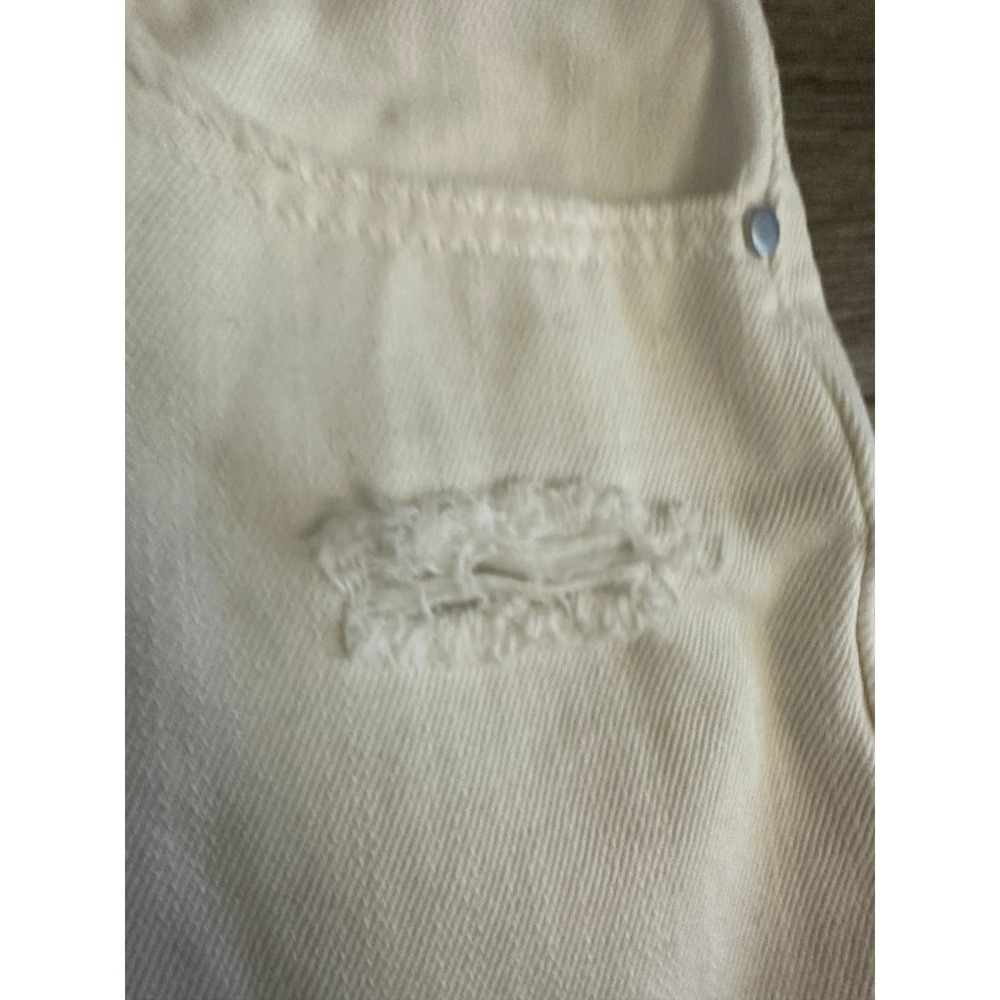 BP RIPPED WHITE DENIM SHORTS - Picture 8 of 13